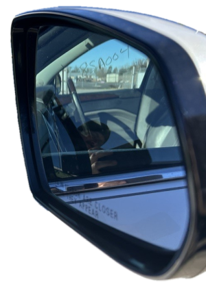 2010-2014 Cadillac SRX White Power Door/Side View Mirror - Right (Passenger) (Used OEM)