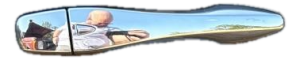 2013-2018 Nissan Altima Gray Chrome Exterior Door Handle Assembly - Front, Right (Passenger) (Used OEM)