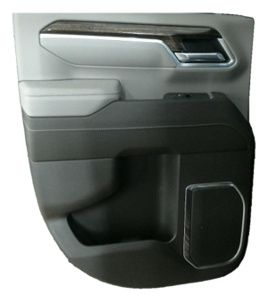 2020-2025 GMC Sierra 2500 HD Brown Door Interior Trim Panel with Power Windows and Locks - Rear, Left (Driver) (Used OEM)