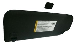 2020-2025 GMC Sierra 2500 HD Brown Sun Visor without Vanity Light - Right (Passenger) (Used OEM)