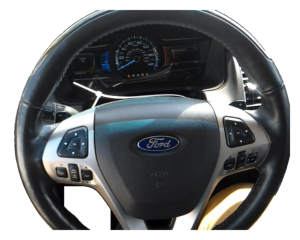 2015-2019 Ford Flex Black Tilt Steering Column with Cruise and Radio Controls (Used OEM)