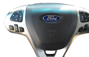 2013-2019 Ford Flex Black Steering Wheel Air Bag - Left (Driver) (Used OEM)