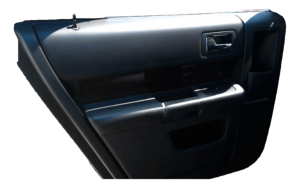 2013-2019 Ford Flex Black Door Interior Trim Panel - Rear, Left (Driver) (Used OEM)