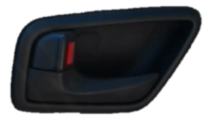 2008-2010 Hyundai Sonata Tan Chrome Interior Door Handle - Rear, Left (Driver) (Used OEM)