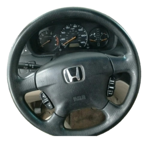 2003-2004 Honda Odyssey Black Tilt Steering Column with Cruise and Radio Controls (Used OEM)