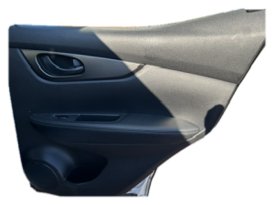 2017-2022 Nissan Rogue Sport Black Door Interior Trim Panel with Power Windows and Locks - Rear, Right (Passenger) (Used OEM)
