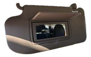 2019-2022 Nissan Rogue Sport Black Sun Visor without Vanity Light - Left (Driver) (Used OEM)