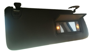  Ram 4500 Tan Sun Visor with Illuminated Vanity Mirror - Right (Passenger) (Used OEM)