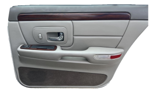 1997-1999 Cadillac DeVille Tan Door Interior Trim Panel - Rear, Right (Passenger) (Used OEM)