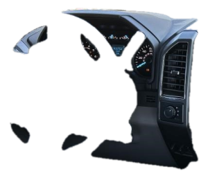2015-2020 Ford F-150 Gray Speedometer Instrument Cluster Surround Bezel - Left (Driver) (Used OEM)