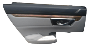 2017-2022 Honda CR-V Gray Door Interior Trim Panel with Power Windows and Locks - Rear, Left (Driver) (Used OEM)