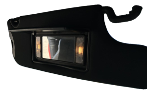 2015-2017 Dodge Challenger Black Sun Visor with Illuminated Vanity Mirror - Right (Passenger) (Used OEM)