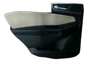 2016-2018 Lincoln MKX Black Door Interior Trim Panel - Rear, Left (Driver) (Used OEM)