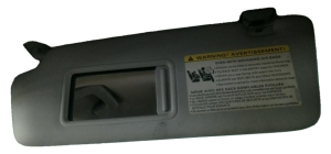 2009-2012 Audi A4 Gray Sun Visor with Illuminated Vanity Mirror - Left (Driver) (Used OEM)