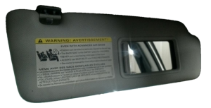 2009-2012 Audi A4 Gray Sun Visor with Lighted Vanity Mirror - Right (Passenger) (Used OEM)