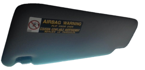 2003-2009 Lexus GX470 Gray Sun Visor with Illuminated Vanity Mirror - Right (Passenger) (Used OEM)
