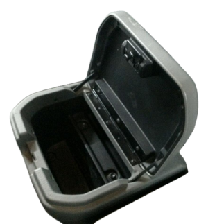 2005-2011 Toyota Tacoma Gray Floor Console Compartment - Rear (Used OEM)