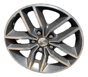 2017-2022 Jeep Grand Cherokee Black 18x8 5-Spoke Polished Black Alloy Wheel (Used OEM)