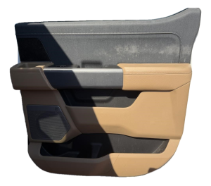 2021-2024 Ford F-150 Tan Door Interior Trim Panel - Rear, Right (Passenger) (Used OEM)