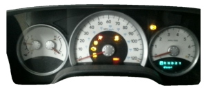 2008 Dodge Durango Silver Face MPH Instrument Cluster (Used OEM)