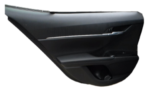 2018-2024 Toyota Camry Black Door Interior Trim Panel with Power Windows and Locks - Rear, Left (Driver) (Used OEM)