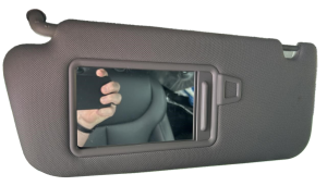 2019-2023 Hyundai Santa Fe Black Illuminated Sun Visor with Sunroof - Left (Driver) (Used OEM)