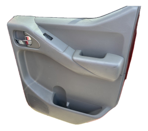 2009-2013 Suzuki Equator Gray Door Interior Trim Panel - Rear, Right (Passenger) (Used OEM)