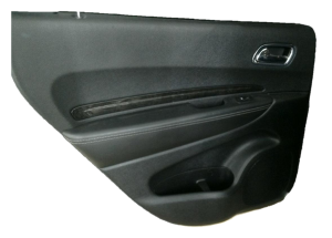 2011-2022 Dodge Durango Black Door Interior Trim Panel with Power Windows and Locks - Rear, Left (Driver) (Used OEM)