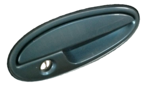 1997-2003 Buick Century Green Exterior Door Handle with Lock Hole - Front, Right (Passenger) (Used OEM)