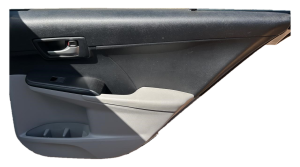 2012-2014 Toyota Camry Gray Door Interior Trim Panel - Rear, Right (Passenger) (Used OEM)
