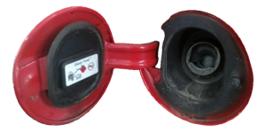 2010-2014 Ford Mustang Red Fuel Filler Door (Used OEM)