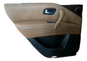 2011-2023 INFINITI QX80 Black Door Interior Trim Panel - Rear, Left (Driver) (Used OEM)
