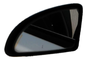 2007-2010 Pontiac G5 White Manual Door/Side View Mirror - Left (Driver) (Used OEM)