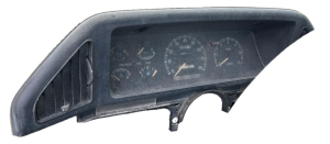 1987-1991 Ford F-350 Black Speedometer Instrument Cluster Bezel (Used OEM)