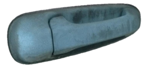 2005-2011 Dodge Dakota Black Textured Exterior Door Handle - Rear, Right (Passenger) (Used OEM)