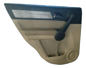 2007-2011 Honda CR-V Silver Door Interior Trim Panel with Power Windows and Locks - Rear, Left (Driver) (Used OEM)