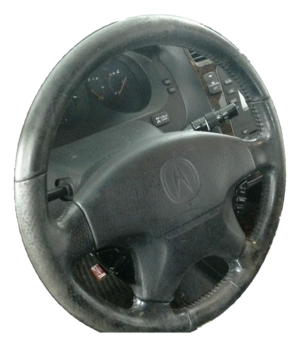 2001 Acura MDX Black Tilt Steering Column with Cruise and Radio Controls (Used OEM)
