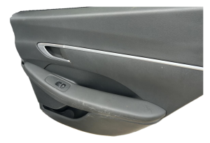2020-2023 Hyundai Sonata Black Door Interior Trim Panel with Power Windows and Locks - Rear, Right (Passenger) (Used OEM)