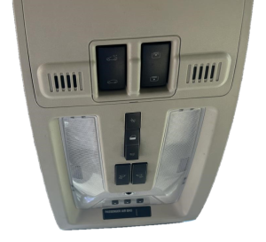 2011 Saab 9-4X Tan Floor Console Panel with Sunroof Controls (Used OEM)