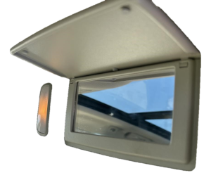 2010-2014 Cadillac SRX Tan Sun Visor - Right (Passenger) (Used OEM)