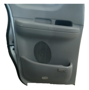 1997-1999 Ford F-250 Gray Door Interior Trim Panel with Manual Windows and Locks - Rear, Left (Driver) (Used OEM)