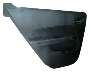 2010-2017 GMC Terrain Black Door Interior Trim Panel - Rear, Left (Driver) (Used OEM)