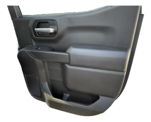 2020-2023 GMC Sierra 2500 HD Black Door Interior Trim Panel with Power Windows and Locks - Rear, Right (Passenger) (Used OEM)