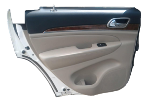 2011-2023 Dodge Durango Tan Door Interior Trim Panel with Power Windows and Locks - Rear, Left (Driver) (Used OEM)
