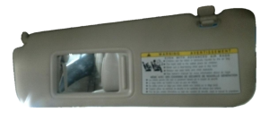 2010-2011 Lexus ES350 Tan Illuminated Vanity Mirror Sun Visor - Left (Driver) (Used OEM)