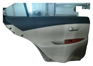 2007-2012 Lexus ES350 Tan Door Interior Trim Panel with Power Windows and Locks - Rear, Left (Driver) (Used OEM)