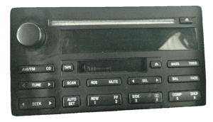 2003 Ford Expedition AM-FM CD Cassette Radio Receiver (Used OEM)