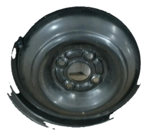 2017-2024 Mitsubishi Mirage G4 Black 14x4 Steel Compact Spare Wheel with Tire (Used OEM)