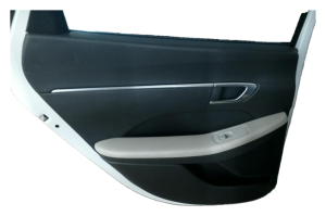 2020-2023 Hyundai Sonata Gray Door Interior Trim Panel with Power Windows and Locks - Rear, Left (Driver) (Used OEM)