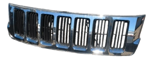 2011-2013 Jeep Grand Cherokee Chrome Upper Grille with Chrome Vertical Bars (Used OEM)